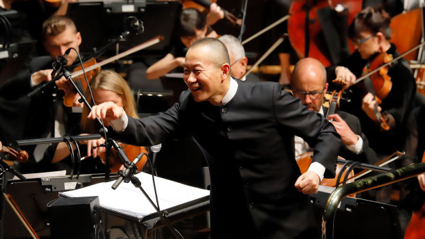 A hit with the audience: Composer and conductor Tan Dun.