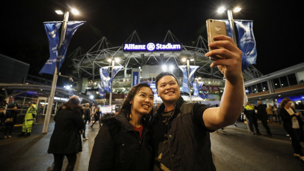 One more selfie: 33,000 fans came to farewell Allianz Stadium.