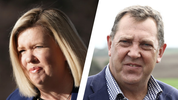 Tasmanian MPs Bridget Archer and Gavin Pearce.