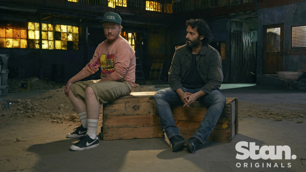 Jesse Plemons as Angus and Jason Mantzoukas as Marco.