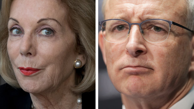 ABC chairwoman Ita Buttrose 
 and Communications Minister Paul Fletcher are engaged in a tussle over perceived bias.