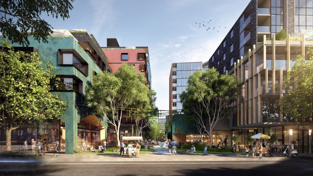 An artist's impression of Trenerry Property's $345 million mixed-use West End project.