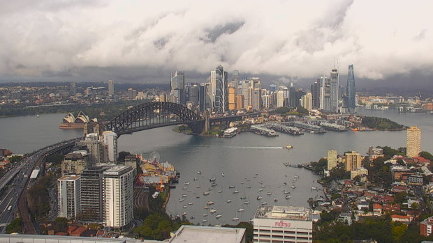 Sydney’s skyline on Saturday.