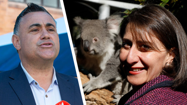 Nationals leader John Barilaro is flying in the face of history in his stoush with Premier Gladys Berejiklian.