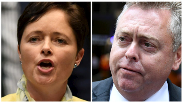 Liberal MPs Tanya Davies and Anthony Roberts.