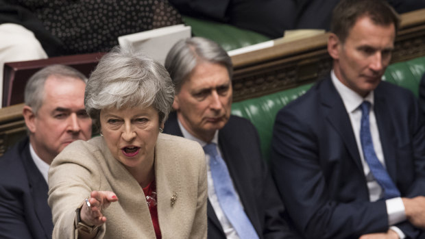 Expectations that she will resign: Theresa May speaks to Parliament.