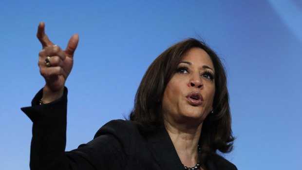 California senator Kamala Harris gave a forceful performance in the second Democratic debate in Miami.