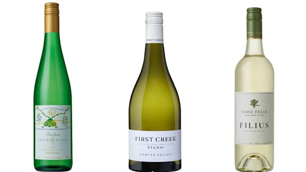 Huon Hooke's trio of white wines for right now.