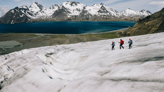 Jarvis’ team on location for Thin Ice VR, opening at the Australian Museum.