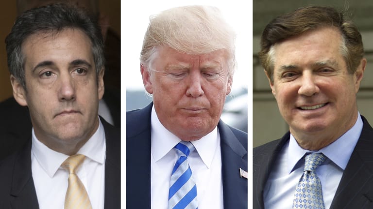 Trump suffered through perhaps the worst day of his presidency as his personal lawyer implicated him in a crime at the same time his former campaign chairman, Paul Manafort, became a convicted felon.