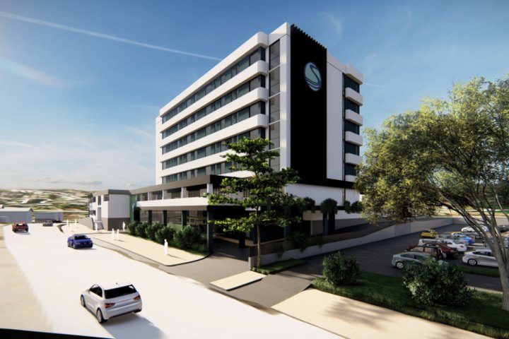 The proposed hotel will have 100 rooms and connect with the existing Club Sapphire Merimbula.