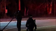 Police were called to the gathering on Ney Road and Wildflower Street in Capalaba at 10.15pm on Saturday.