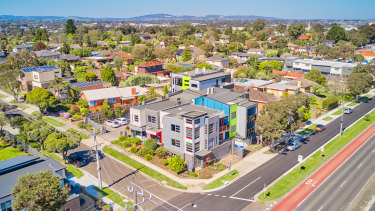 The two-storey property at 169-171 Stud Road, Wantirna South is leased to five tenants.