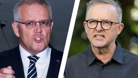 Scott Morrison and Anthony Albanese