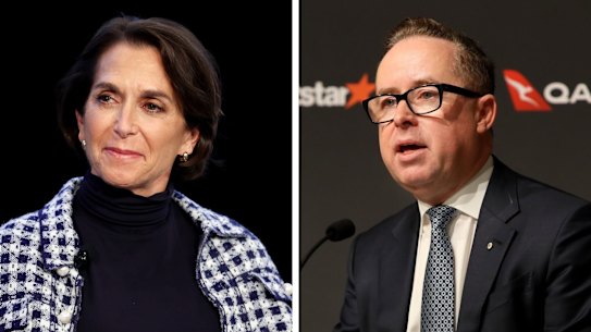 Jayne Hrdlicka and Alan Joyce