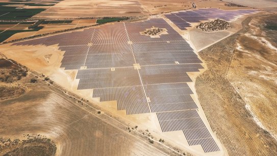 Extra transmission capacity will encourage the development of more renewable energy in north-west Victoria, such as the Karadoc solar farm near Mildura.