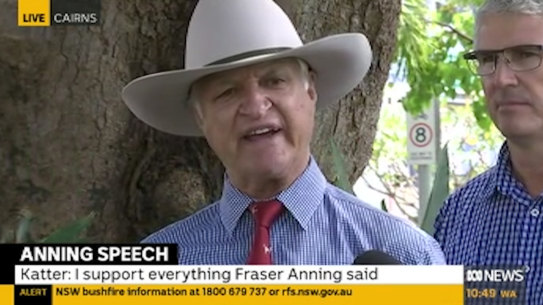 Fraser Anning's Final Solution speech 'absolutely magnificent', says Bob Katter