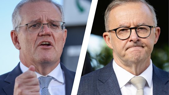 Prime Minister Scott Morrison and Labor leader Anthony Albanese. 