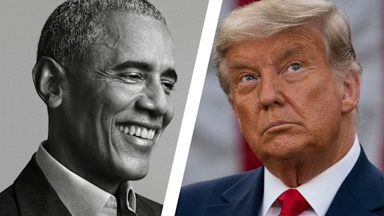 Barack Obama and Donald Trump.