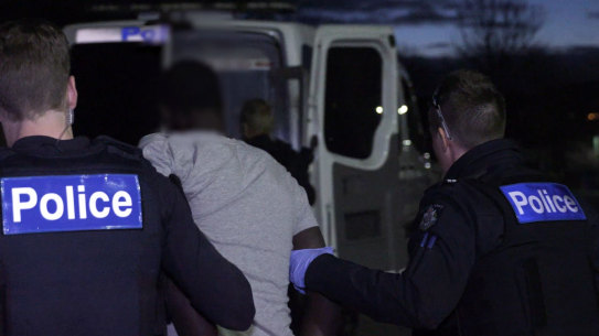 One of the teens arrested today during raids ahead of White Night in Melbourne SUPPLIED by Victoria Police.