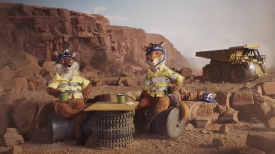 A new ad campaign for Telstra uses stop-motion animation and animal characters.