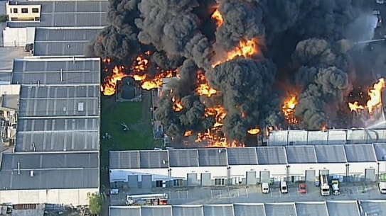 The toxic blaze in Campbellfield.