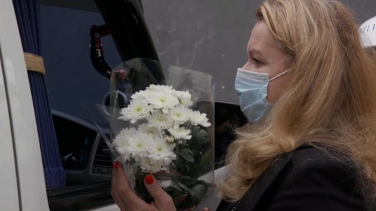 The woman was identified as  a German national who lives on koh Samui. 