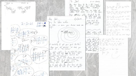 Each letter had to get past prison authorities, who would stamp it with a single word in red ink: Vetted.