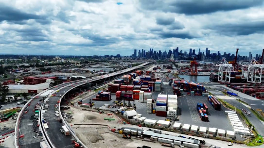The West Gate Tunnel project in Melbourne.