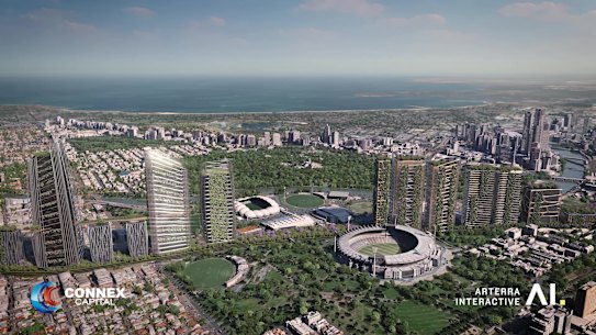 An artist’s impression of the plan.