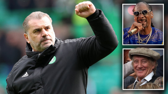 Ange Postecoglou, Snoop Dogg, Rod Stewart.