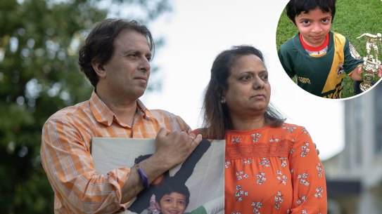 SH NEWS: In 2016, the Udani’s son Deyaan became the youngest ever organ donor in India, now they are raising awareness of organ donation in the Hindu community. Mili and her husband Rupesh Udani. October 19, 2023. Photo: Wolter Peeters, The Sun Herald.
SH NEWS: In 2016, the Udani’s son Deyaan became the youngest ever organ donor in India, now they are raising awareness of organ donation in the Hindu community. Mili and her husband Rupesh Udani. October 19, 2023. Photo: SUPPLIED. The Sun Herald.
Composite