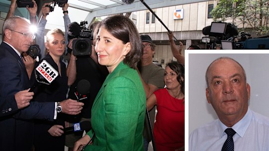 Gladys Berejiklian. Inset: Dayrl Maguire.