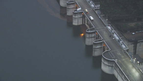 The Warragamba Dam is at 100 per cent capacity.