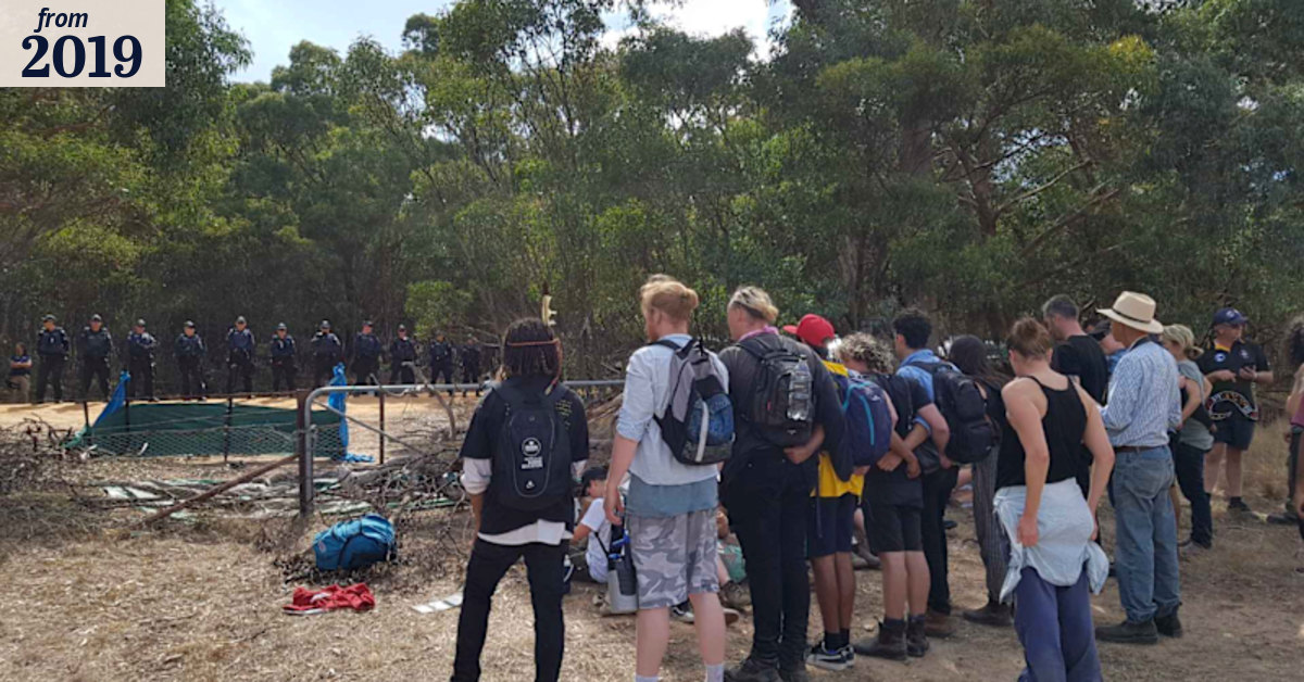 Protesters face off with riot police over removal of 'sacred' trees ...