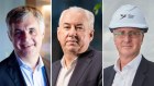Public servant millionaires: NBN Co’s Stephen Rue, AustraliaPost’s Paul Graham and Western Sydney Airport’s Simon Hickey.