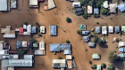 Private equity group Thoma Bravo has offered $1.1 billion for Australian tech company Nearmap, which provides imagery such as these aerial photos of the NSW floods in the Lismore region earlier this year.