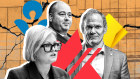 Andrew Irvine, Mike Vacy-Lyle from CBA and Rachel Slade. 