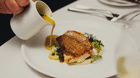 One of UBS’ dishes during this year’s earnings season – black Angus beef tenderloin, brussell sprouts, pickled daikon, sweet potato and mustard.
