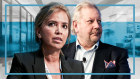 Richard White, WiseTech Global’s founder and chief executive, and Christine Holman, who was briefly a director of the company.