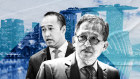 Singapore’s richest dynasty: Kwek Leng Beng (front) and his son Sherman Kwek are embroiled in a public feud over governance.