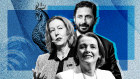 From top: Seven Group’s Ryan Stokes, Woodside’s Meg O’Neill and Telstra’s Vicki Brady.