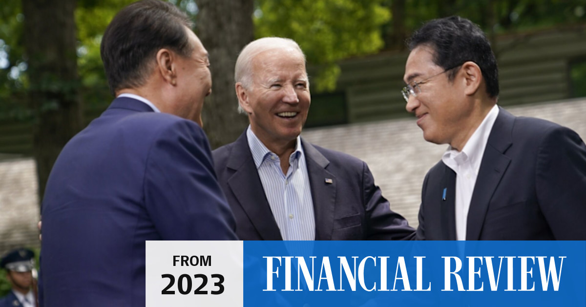 China relations: US, Japan and South Korea agree to expand security and ...