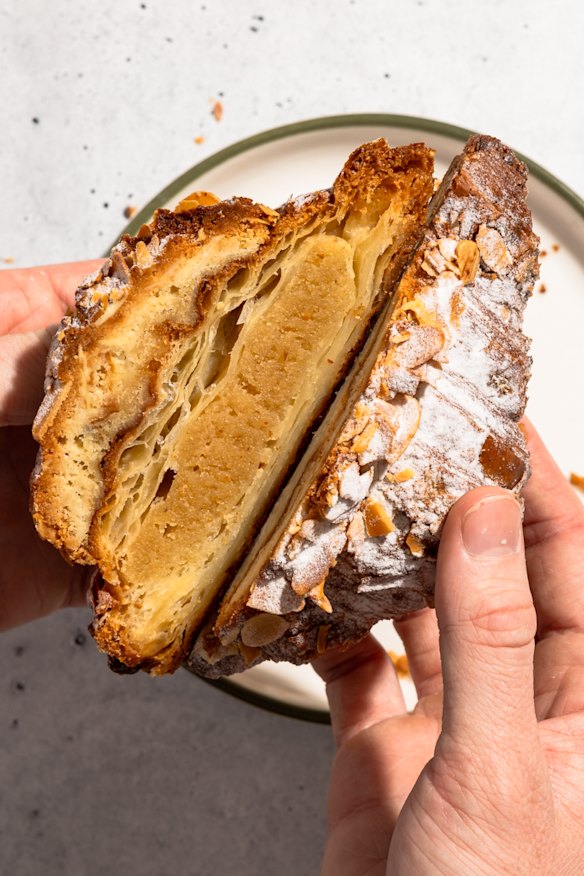 Almond croissant.