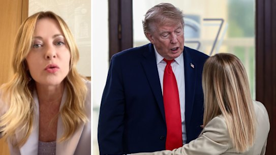 SMH/AGE composite Meloni Trump