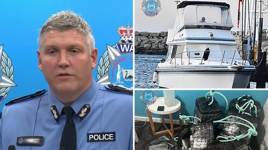 A billion dollars worth of cocaine is intercepted off the coast of WA.