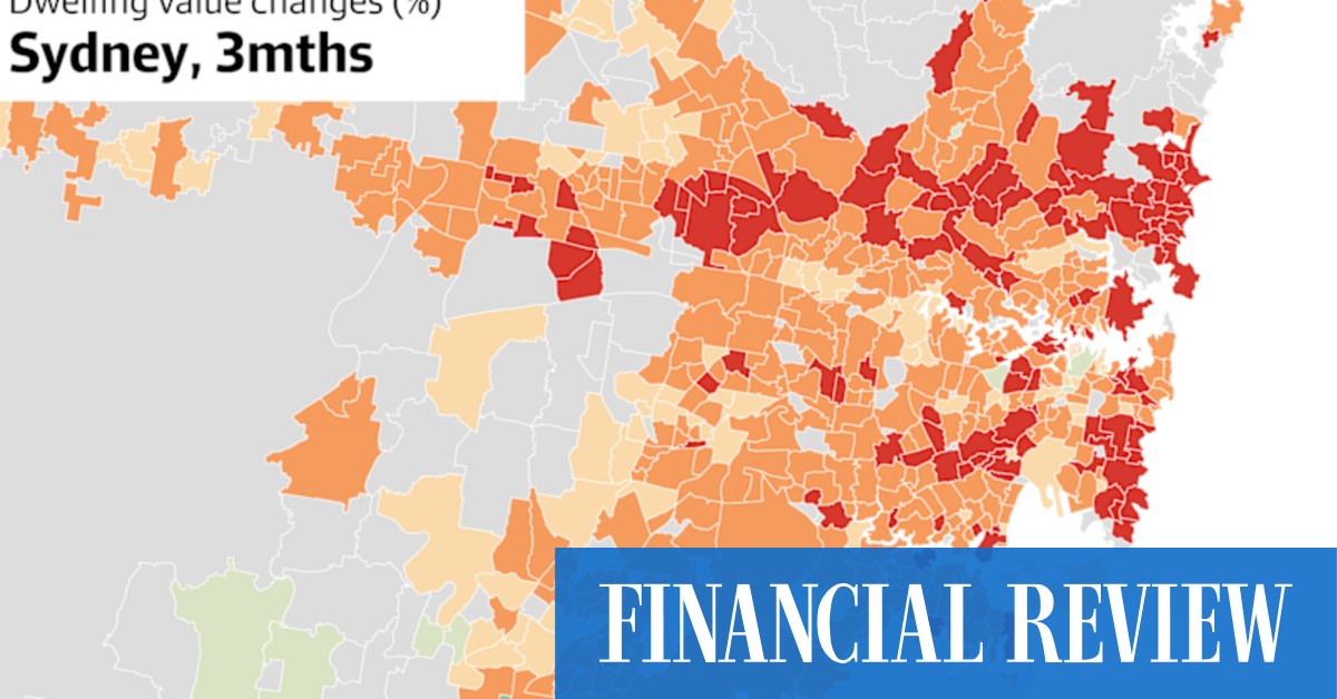 The great housing slump spreading from Sydney Harbour to the suburbs