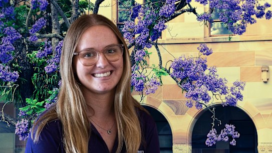 Chloe Palin, a fourth-year bachelor of engineering (honours) student at the University of Queensland