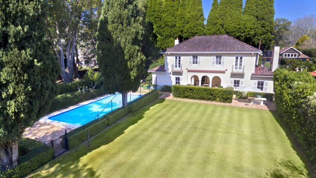 The Abbott's French-inspired mansion in Wahroonga, worth $3.5 million. 