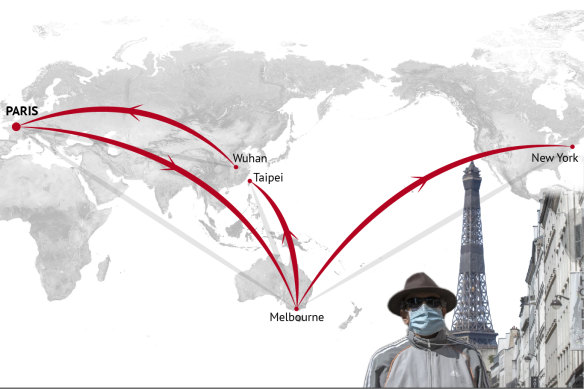 Nadia's virus was traced back through Europe to the original outbreak in China.